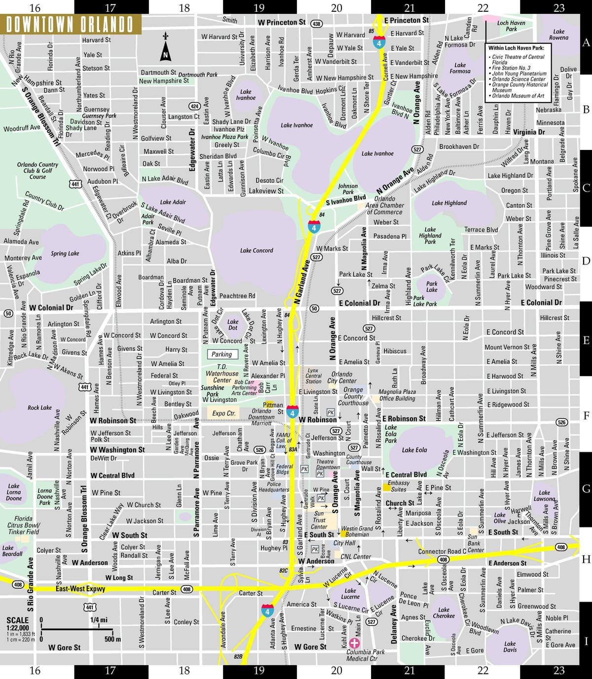 mapa erdigunera Orlando
