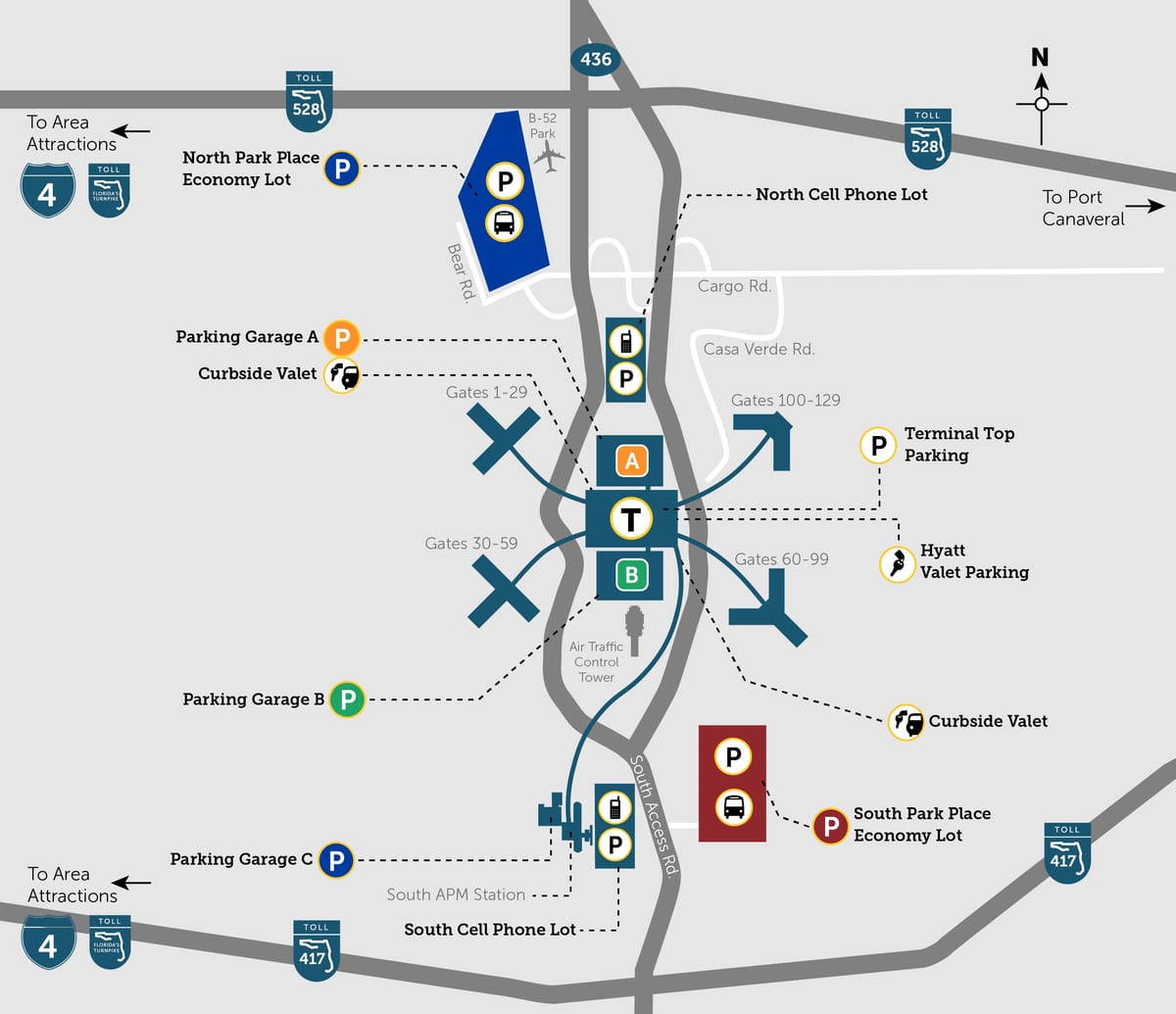 MCO Orlando mapa