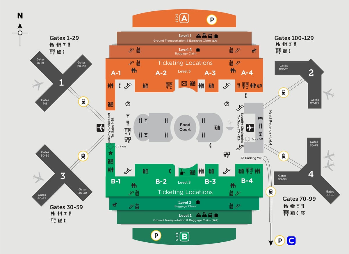 mapa Orlando aireportua
