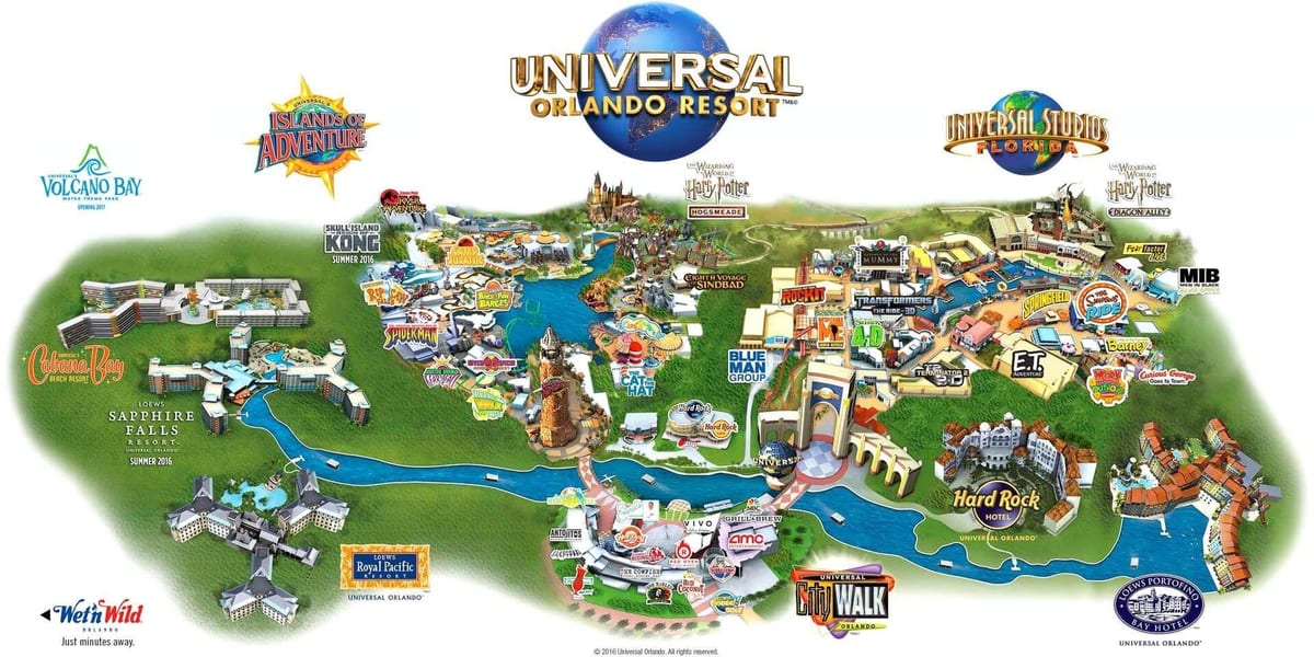 mapa Unibertsala Orlando