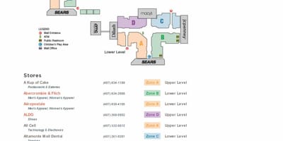 Mapa Altamonte mall