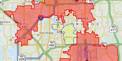 Orlando delitua mapa