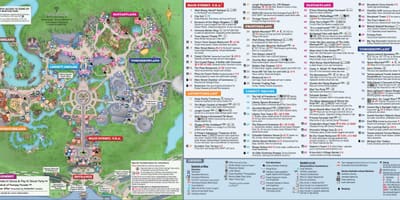 Disney World Magic Kingdom mapa