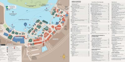 Mapa Disney springs