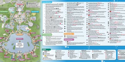 Mapa EPCOT Disney World